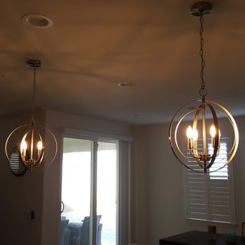 Trapp's Construction - 2 Pendant Lights - Handyman Near Me - Corona, California