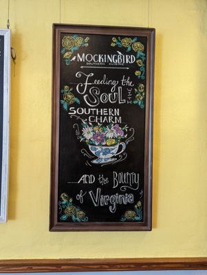Menu photo 1 Mockingbird Charlottesville, VA