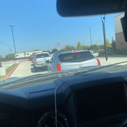 Line to just get up to the drive through Line to just get up to the drive through