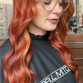 Styled By Spacey - Beautiful copper with a money piece - Hair Salons Near Me - Maitland, Florida Styled By Spacey - Beautiful copper with a money piece - Hair Salons Near Me - Maitland, Florida