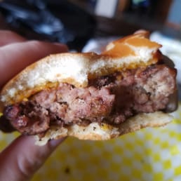 Yuck. So dry and flavorless. Skip the burgers here and head somewhere better!!!!! Ughhh. I couldn't even eat the middle it was SO overdone. Yuck. So dry and flavorless. Skip the burgers here and head somewhere better!!!!! Ughhh. I couldn't even eat the middle it was SO overdone.