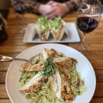 Rancho Capistrano Winery - Pesto chicken pasta and salmon tacos. - Wineries Near Me - Ladera Ranch, California Rancho Capistrano Winery - Pesto chicken pasta and salmon tacos. - Wineries Near Me - Ladera Ranch, California