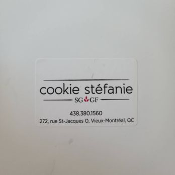 Cookie Stéfanie - Gluten-Free Near Me - Montreal, Quebec