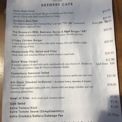 Valley Brewing Company - Menu