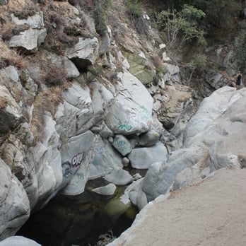 Hermit Falls - One of the water holes for cliff diving - Hiking Near Me - Arcadia, California