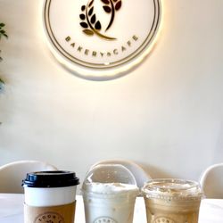 Dotori Bakery & Cafe - All drinks were really good! Must try signature coffee! If you are not a coffee drinker, try their blueberry or strawberry latte!