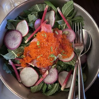 The Mulberry - Bluefin tuna bibimbap with trout roe, vegetables, and rice - Korean Near Me - Los Angeles, California The Mulberry - Bluefin tuna bibimbap with trout roe, vegetables, and rice - Korean Near Me - Los Angeles, California