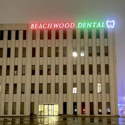 Beachwood Dental - We love changing the colors on our building sign to fit the seasons!