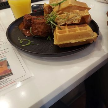Chicago Waffles - Cheddar Short Ribs  Waffles - Breakfast & Brunch Near Me - Chicago, Illinois