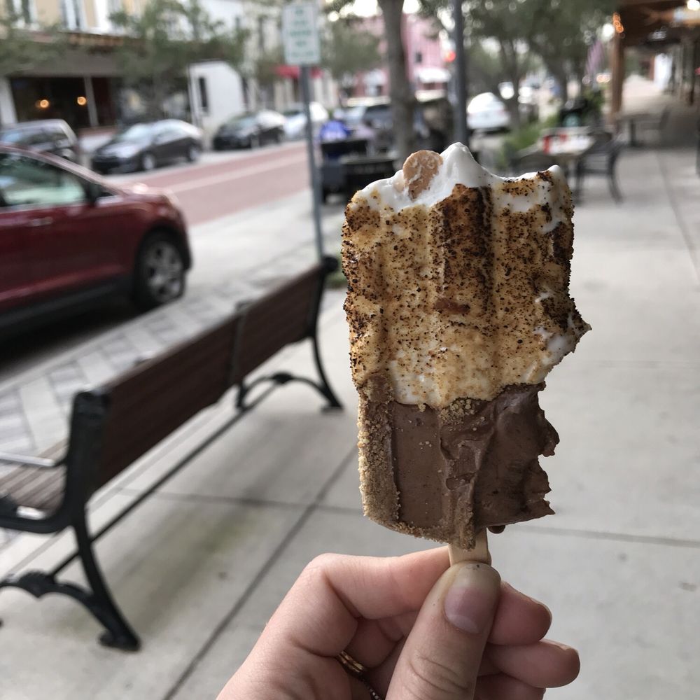 Wondermade - Couldn't resist I started eating my s'moresicle before I could take a pic - Ice Cream & Frozen Yogurt Near Me - Sanford, Florida Wondermade - Couldn't resist I started eating my s'moresicle before I could take a pic - Ice Cream & Frozen Yogurt Near Me - Sanford, Florida