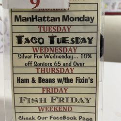 Millgrove Diner - Specialities of the week