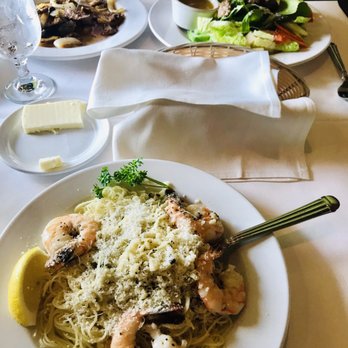 Assaggio - Shrimp Scampi and Sliced New York Steak Salad - Italian Near Me - Mililani, Hawaii