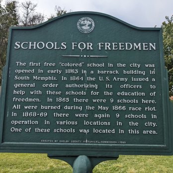 Schools for Freedmen Historical Marker - Schools for Freedmen Historical Marker, Memphis - Landmarks & Historical Buildings Near Me - Memphis, Tennessee Schools for Freedmen Historical Marker - Schools for Freedmen Historical Marker, Memphis - Landmarks & Historical Buildings Near Me - Memphis, Tennessee