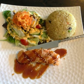 Panvimarn Thai Cuisine - Salmon Teriyaki w/ Pineapple Fried Rice - Thai Near Me - Long Beach, California