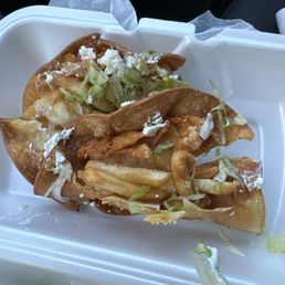Their version of tacos dorados de papa? Their version of tacos dorados de papa?