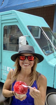 Blue Monkey Shaved Ice by null