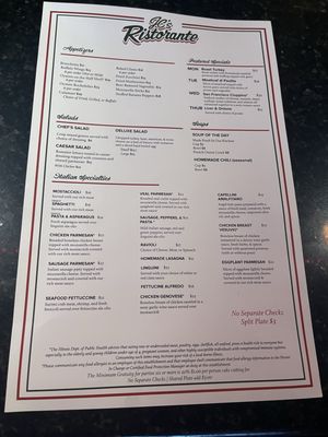 Menu photo 3 JC’s Ristorante McCook, IL