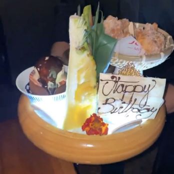 Baoli Miami - Dessert platter for birthday - Bars Near Me - Miami Beach, Florida Baoli Miami - Dessert platter for birthday - Bars Near Me - Miami Beach, Florida