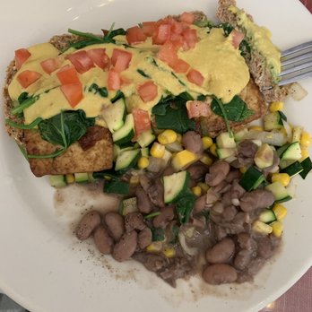 Morning Glory Cafe - Vegan 'Eggs Benedict' - Breakfast & Brunch Near Me - Flagstaff, Arizona