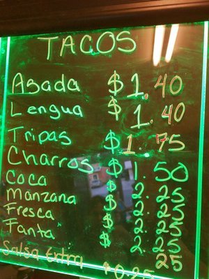 Menu photo 1 Tacos El Mexicano San Antonio, TX Menu photo 1 Tacos El Mexicano San Antonio, TX