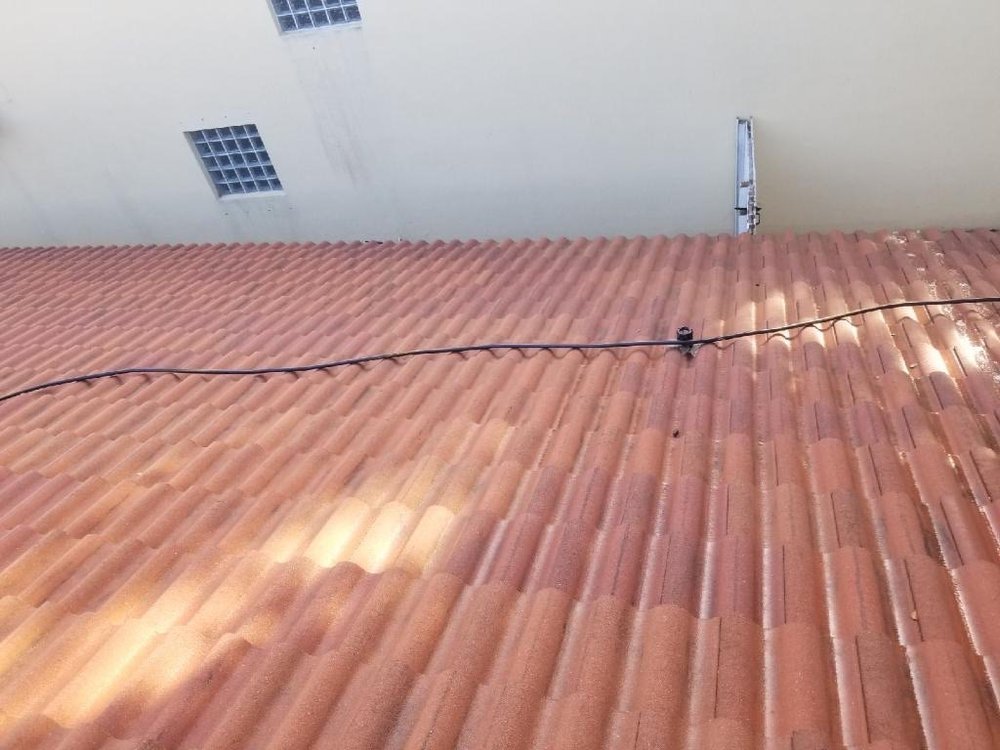 Slide of Zero Pressure Roof Cleaning