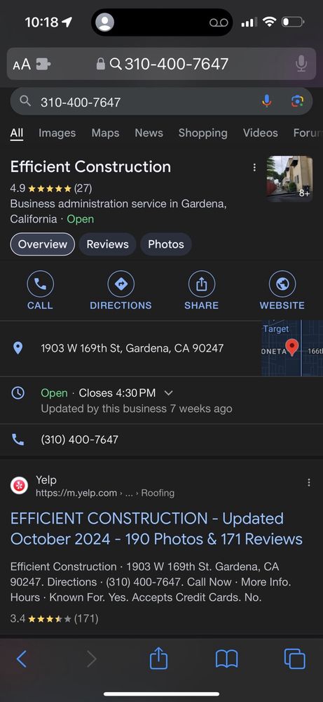 Slide of Efficient Construction