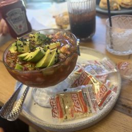 Cóctel de Camarón (Shrimp Cocktail). Cóctel de Camarón (Shrimp Cocktail).