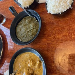 Korma Chicken and The Best Palak Paneer I've ever had! Korma Chicken and The Best Palak Paneer I've ever had!