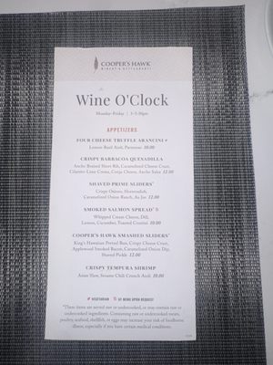 Menu photo 7 Cooper's Hawk Winery & Restaurant Avondale, AZ