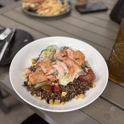 Quinoa salad with salmon