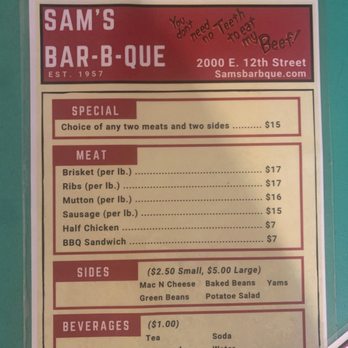 Sam's Bar-B-Que - Barbeque Near Me - Austin, Texas Sam's Bar-B-Que - Barbeque Near Me - Austin, Texas