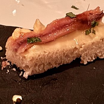 Miramare Italiano - Anchovy with fresh soft butter on house bread. Delicious! - Italian Near Me - Beaufort, South Carolina Miramare Italiano - Anchovy with fresh soft butter on house bread. Delicious! - Italian Near Me - Beaufort, South Carolina