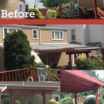 RSB Construction - Pergola to partially covered deck - Roofing Near Me - Elizabeth, New Jersey