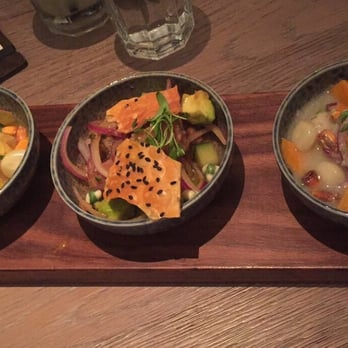 Pisco Y Nazca - Ceviche sampler - Gastropubs Near Me - Kendall, Florida Pisco Y Nazca - Ceviche sampler - Gastropubs Near Me - Kendall, Florida
