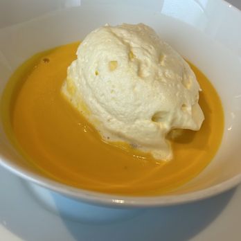 L'Arpège - Butternut squash and rosemary infused whipped cream - French Near Me - Paris, 75