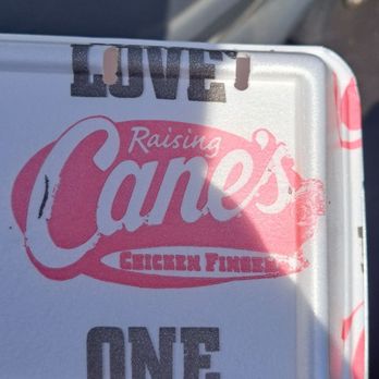 Raising Cane's Chicken Fingers - The box that the chicken came in - Fast Food Near Me - Chesapeake, Virginia