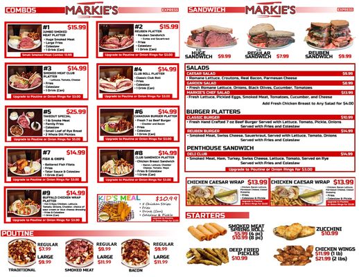 Menu photo 1 Markie's Montreal Smoked Meat Ottawa, ON Menu photo 1 Markie's Montreal Smoked Meat Ottawa, ON