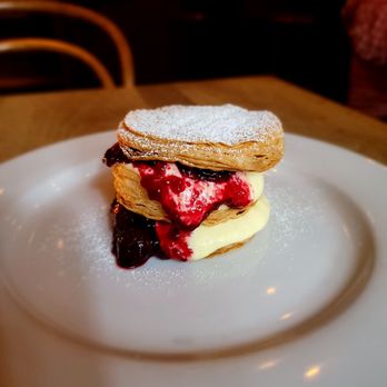 Chez Nous - Cherry mille feuille - French Near Me - Charleston, South Carolina Chez Nous - Cherry mille feuille - French Near Me - Charleston, South Carolina