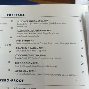 Tommy Bahama - Cocktail menu - New American Near Me - Kamuela, Hawaii Tommy Bahama - Cocktail menu - New American Near Me - Kamuela, Hawaii
