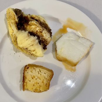 Lareira Restaurant - Forkfuls of 3/4 of the desserts we ordered & shared : tiramisu, "Molotov" & flan - Portuguese Near Me - Mineola, New York Lareira Restaurant - Forkfuls of 3/4 of the desserts we ordered & shared : tiramisu, "Molotov" & flan - Portuguese Near Me - Mineola, New York