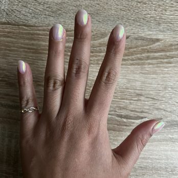 Vickies Nail Salon - Holiday version of glazed donut nails - Nail Salons Near Me - Chicago, Illinois Vickies Nail Salon - Holiday version of glazed donut nails - Nail Salons Near Me - Chicago, Illinois