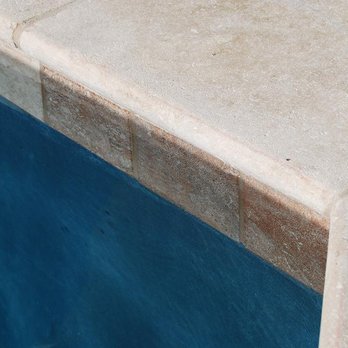 Leak Tech - We installed a travertine coping with a color coordinated tile and upgraded quartz plaster. - Pool & Hot Tub Service Near Me