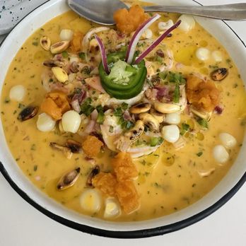 Celeste - Ceviche de shrimp y mango - Peruvian Near Me - Somerville, Massachusetts