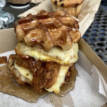 The Bean Bar - Chicken waffles sandwich - Coffee & Tea Near Me - Tampa, Florida The Bean Bar - Chicken waffles sandwich - Coffee & Tea Near Me - Tampa, Florida