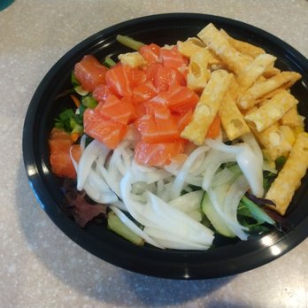 Poke Bros - Build your own salmon bowl. I always get the sauce on the side since I don't eat the bowl right away, and I don't want it to get soggy. - Seafood Near Me - North Charleston, South Carolina Poke Bros - Build your own salmon bowl. I always get the sauce on the side since I don't eat the bowl right away, and I don't want it to get soggy. - Seafood Near Me - North Charleston, South Carolina