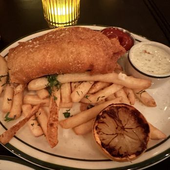 The Black Cat - Fish and chips. Sorry, I'd already had a chunk. - New American Near Me - Los Angeles, California The Black Cat - Fish and chips. Sorry, I'd already had a chunk. - New American Near Me - Los Angeles, California