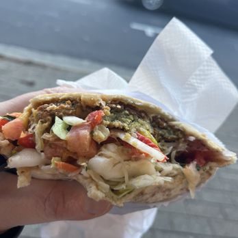 Falafelle - Falafel pocket in pita bread - Vegan Near Me - Belmont, California Falafelle - Falafel pocket in pita bread - Vegan Near Me - Belmont, California