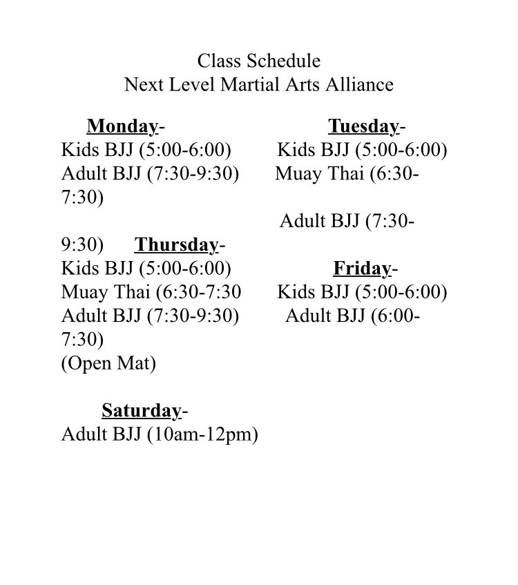 Social spots from Next Level Martial Arts Alliance