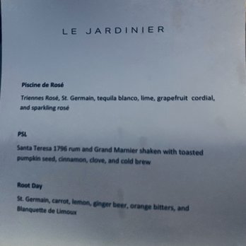 Le Jardinier - French Near Me - Miami, Florida