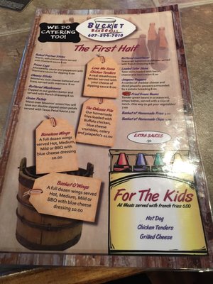 Menu photo 1 Bucket Bar & Grill Odessa, NY